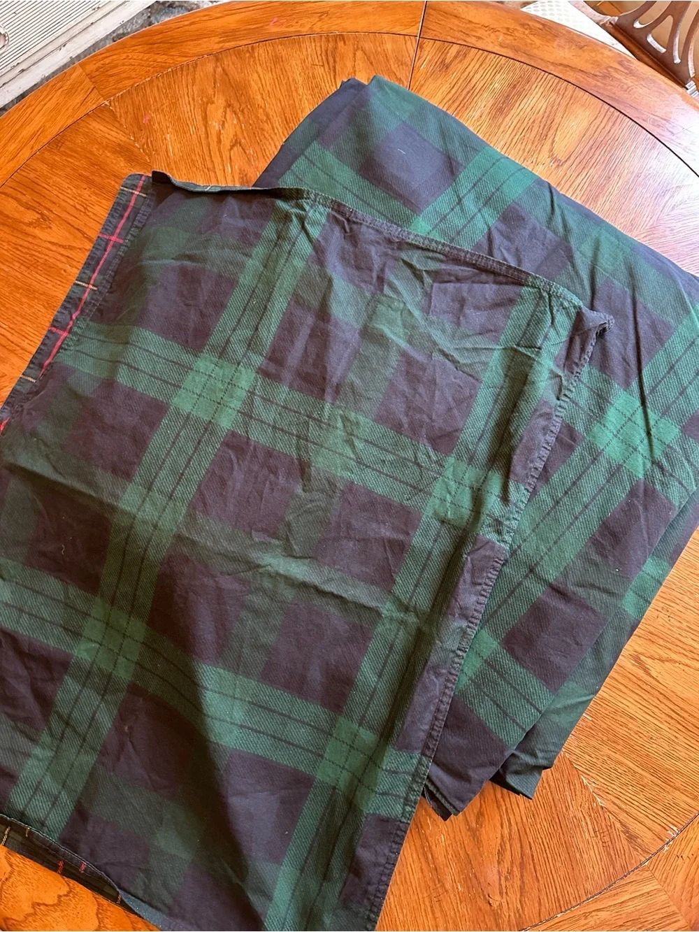 Eddie Bauer Woodland Tartan Plaid Reversible Duvet Set Full Queen 3 Pc